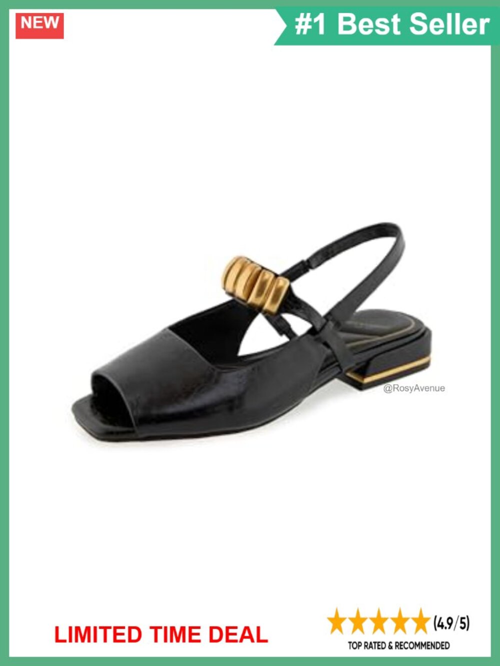 Kenneth Cole Illia Slingback Block Heel Sandals, Women's Dress Shoes,